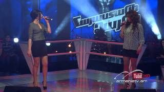 Anastasia vs ElenIf Your Love Can not Be Moved  The Voice Of Armenia  Battle  Season 2 [upl. by Gerc182]