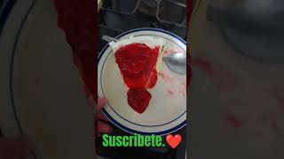 Probando cheesecake De Sabor Fresa 🥮🍓chiskey reposteria reel family mexico viral pan [upl. by Ameer]