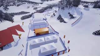 Amazing Preview of the 2018 Olympic SBX Course  FIS Snowboard [upl. by Rasure124]