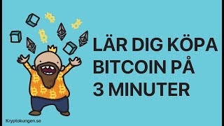 Hur köper man Bitcoin Lär dig köpa Bitcoin och Ethereum på 3 minuter [upl. by Ioyal]