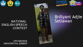 SpeechContest069Brillyant Adjie Setiawan Fighting Cyberbullying and Online Harassment [upl. by Seyer703]