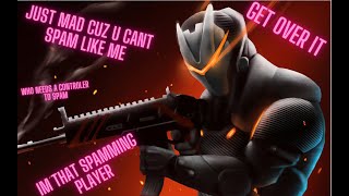 do you think i have aim bot in Fortnite im that spamming player [upl. by Drofnil448]