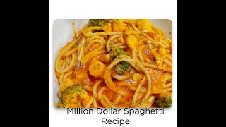 Million Dollar Spaghettiwithout any artificial or additional pasta seasonings [upl. by Pacificas]