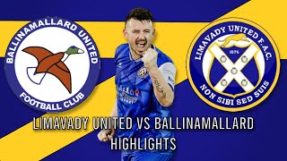 Match Highlights │Limavady United V Ballinamallard United FC │ 9th November 2024 │ Ferney Park [upl. by Warga]