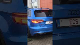 CRAZY Tuned AUDI RS3 Doing LAUNCH CONTROL 🚀  audirs3 twinturbo youtubeshorts [upl. by Lehar]