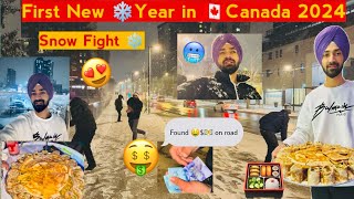 A life of 🇮🇳🇨🇦international student🧑‍🎓 in canada celebrating ❄️New Year in Canada 2024 vlog3 [upl. by Youlton]