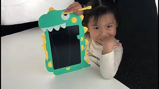 Childrens Drawing Board Cartoon Color Lcd Handwriting Board Reusable Drawing Board For Kid [upl. by Asserac700]