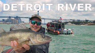 Walleye fishing on the Detroit River [upl. by Lered]