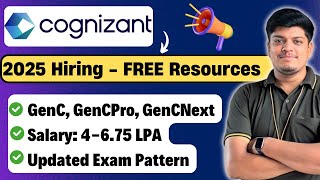 Cognizant GenC GenCNext GenCPro Hiring Updates  Cognizant 2025 Exam Pattern  Free Resources [upl. by Kennan]