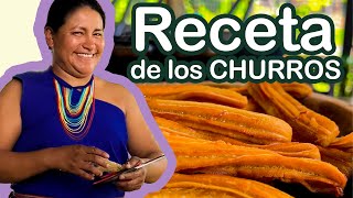 Como hacer los Churros paso a paso  Receta rica y fácil de hacer [upl. by Gnaht]