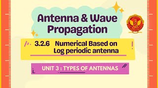 326 Numerical Based on Log Periodic Antenna  EC602 [upl. by Burck]