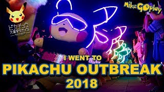 Pikachu Outbreak 2018 Yokohama Japan [upl. by Esiralc]