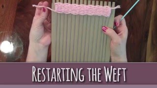 Weaving on a Cardboard Loom PART 2 [upl. by Kast]