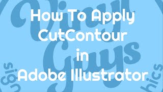 How to apply Roland CutContour in Adobe Illustrator [upl. by Gnehp]