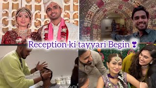 Ankit or Twenkle k Reception ki tayyari shuru🎉🎉Grand celebration of Reception shoaib ibrahim vlogs [upl. by Oznohpla]