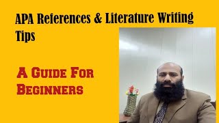 APA ReferencesLiterature WritingAbstract Guide For Beginners [upl. by Ak]