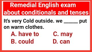 Remedial English exam about conditionals and tenses [upl. by Mosra]