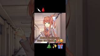 ddlc monika justmonika aprilfool kaori christmas fypシ゚viral [upl. by Aivatahs180]