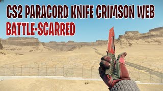 Paracord Knife Crimson Web BattleScarred  CS2 Skin Showcase 284 [upl. by Aliak]