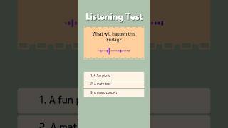 English Listening Test  Q1 [upl. by Elcin]