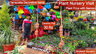 Plant Nursery Visit  Cheapest Plant Nursery  Plant Price with Names  Mukesh Nursery [upl. by Nohtiek]