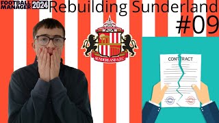 SACKED  PART 9  REBUILDING SUNDERLAND  FM24 [upl. by Althea745]