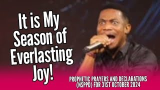 NSPPD LIVE TODAY  31 OCTOBER 2024  JERRY EZE THURSDAY MORNING PROPHETIC DECLARATIONS AND PRAYERS [upl. by Nylknarf]