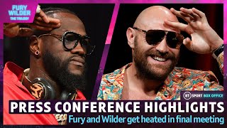 Tyson Fury vs Deontay Wilder 3 Press Conference Highlights 🍿 [upl. by Whiteley]