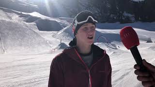 Andri Ragettli im Training im Snowpark in SaasFee [upl. by Moon]