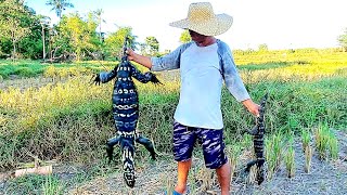 NAKAKATAKOT ANG NAHULI KONG BAYAWAK  Monitor Lizard Hunting [upl. by Dominus]