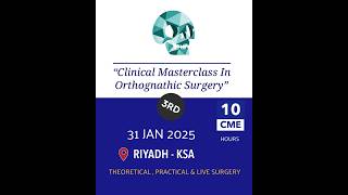 3rd clinical masterclass in Orthognathic surgery ✨ [upl. by Nylhtac987]