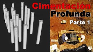 Proceso Constructivo de CIMENTACIÓN PROFUNDA  Excavación de PILAS  Parte 1 [upl. by Ahsiekram]