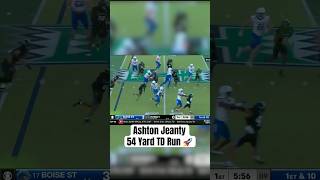 Ashton Jeanty Blazes Past Hawaii with 54Yard TD Run 🚀  Boise State Football [upl. by Annais]