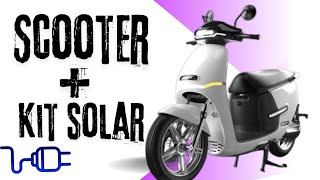 SCOOTER ELÉTRICA KIT GERADOR DE ENERGIA SOLAR [upl. by Amabelle]