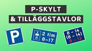 Parkeringsskyltar amp tilläggstavlor  Så får du parkera [upl. by Polky]