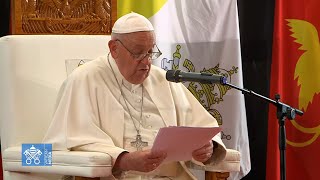 Discurso de Papa Francisco con Autoridades Sociedad Civil Cuerpo Diplomático en Papúa Nueva Guinea [upl. by Hashimoto]