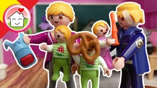 Playmobil en español Rutina matutina de la familia Overbeck  La Familia Hauser [upl. by Ymmij]