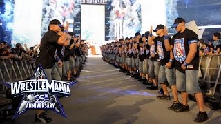 An army of John Cenas make their WrestleMania entrance WrestleMania 25 [upl. by Selec4]