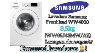 Calibração lavadora Samsung WW4000 mesmo passo para todas lavadoras ou lava e seca Samsung [upl. by Goldstein193]