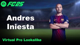 Andres Iniesta  EA FC 25 Lookalike for Clubs and Career mode [upl. by Artenahs749]