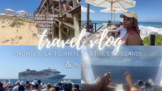 TRAVEL VLOG MSC Splendida  Mauritius Reunion Island Portuguese Island 202324  SA YouTuber PT2 [upl. by Obau]