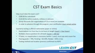 What to Expect on the CST Exam Level 1 [upl. by Lectra]