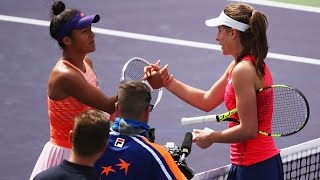 2017 BNP Paribas Open Second Round  Johanna Konta vs Watson  WTA Highlights [upl. by Natam]