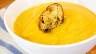 Roasted Butternut Squash Soup Recipe Dairy  Gluten Free  Healthy Holiday Recipe [upl. by Knudson397]