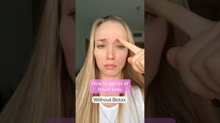 How To Get Rid of Frown Lines WITHOUT Botox facemassage frownlines antiaging [upl. by Bessie]