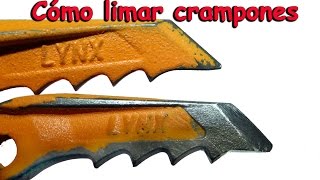 Cómo limar crampones [upl. by Corbie]