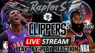 TORONTO RAPTORS VS LOS ANGELES CLIPPERS  LIVE PLAYBYPLAY REACTION [upl. by Sillsby]