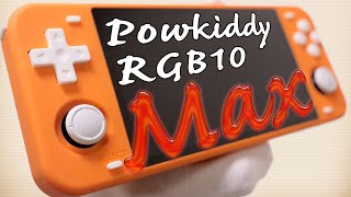 Powkiddy RGB10Max  美麗な5インチの大画面IPSディスプレイを搭載！Max進化した新モデル！Switch Liteの新色じゃないよｗ  開封＆プレイレビュー [upl. by Akimed]