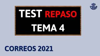 Test Correos │Repaso Tema 4│Oposiciones Correos 2021 [upl. by Wescott]