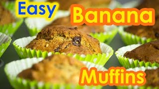 Easy Banana Muffins Recipe [upl. by Martinez]